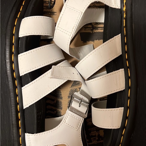 Dr. Martens White Platform Sandals - Picture 2 of 3
